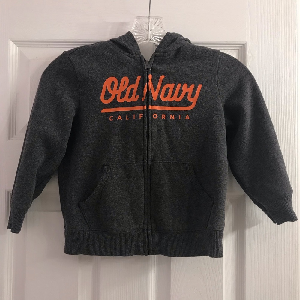 Old Navy Charcoal Gray Jacket Kids 5T Fall Spring Lightweight
